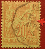 R1311/1208 - SAGE TYPE II N°96 - CàD : PARIS " E2 " (LEVEE EXCEPTIONNELLE) AVRIL 1885 - 1876-1898 Sage (Type II)