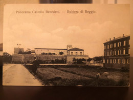 Italy Italia Postcard Panorama Castello Benedetti RUBIERA DI REGGIO Emilia. Shipped 1908 - Reggio Emilia