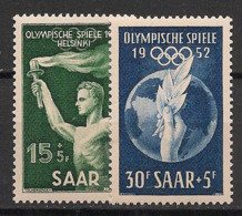 Saar - 1952 - N°Yv. 301 à 302 - Olympics / Helsinki - Neuf Luxe ** / MNH / Postfrisch - Estate 1952: Helsinki