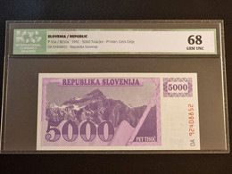 Slovenia 1992 5000 Tolarjev (P-10) GEM UNC - Slovénie