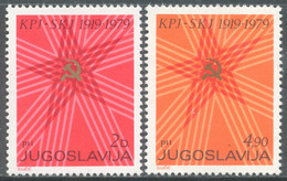 Jugoslawien, 1979, (Mi.Nr.1784/5), Bund Der Kommunisten Jugoslawiens ** - Unused Stamps