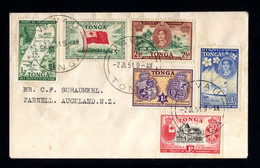 11-TONGA-FIRST DAY COVER VAVAU To AUCKLAND (new Zealand) 1951.AUSTRALIAN BRITISH COVER.Premier Jour.FDC. - Tonga (1970-...)