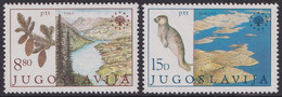 Jugoslawien, 1982, (Mi.Nr.1943/4), Europäischer Naturschutz ** - Unused Stamps