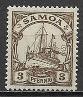 SAMOA  COLONIA TEDESCA  1914-16  ORDINARIA FILIGRANA LOSANGHE  YVERT.  55 MLH VF - Samoa