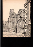 Gravure Année 1937 "Hôtel De Brilly à Pont L'Evêque" D'après Un Dessin De François-René Bernard (14) Calvados - Non Classificati