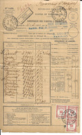 Bordereau Cad  ROSNAY L HOPITAL  (aube) 14/3/1931 1F80 De Tp Taxe Recouvrements TB - Strafportbrieven