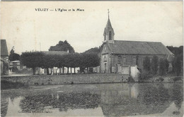 78  Velizy  -   L'eglise Et La Mare - Velizy