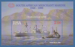SOUTH AFRICA  1996  MERCHANT SHIPS  M.S. S.G. MS 934  U.M. - Blokken & Velletjes