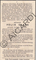 Julienne DUPONT °1884 Kessel-Lo †1945 Lovenjoel - Echtg. Felix CLAES  (F287) - Devotieprenten