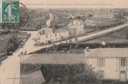 LES ESSARTS. - Vue Générale Sur Le Quartier St-Michel Et La Route De La Roche-s/-Yon. Carte RARE - Les Essarts