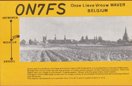 QSL Card Amateur Radio CB Onze Lieve Vrouw Waver OLV Mechelen 1987 Vinkenhofstraat Staf Bleeckx - Radio Amateur