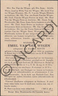 Emiel VAN DER WEGEN °1904 Korbeek-Lo †1944 Butsel - Echtg Elisabeth SENTE  (F273) - Imágenes Religiosas