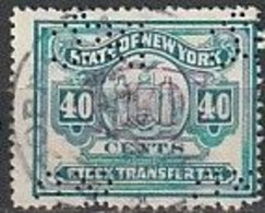 Revenues / Fiscaux - State Of New York / Stock Transfer Tax -|- United States - Perforated - Revenues
