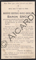 Baron Maurice Gustave Marie Ghislain SNOY °1847 †1912 Bruxelles -  (F366) - Imágenes Religiosas