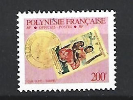 Timbre De Polynésie Française Service Neuf ** N 25 - Service
