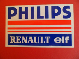 Autocollant PHILIPS - Renault ELF - - Adesivi