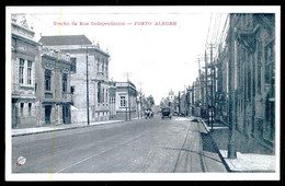 PORTO ALEGRE  - Trecho Da Rua Independencia.( Ed. Globo Nº 15)  Carte Postale - Porto Alegre