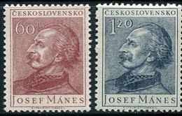 CZECHOSLOVAKIA 1953 Josef Manes MNH / **.  Michel 836-37 - Unused Stamps