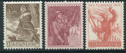 CZECHOSLOVAKIA 1953 Army Day MNH / **.  Michel 826-28 - Unused Stamps