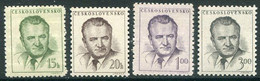 CZECHOSLOVAKIA 1953 Gottwald Definitive  MNH / **.  Michel 808-11 - Nuevos