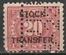 Revenues / Fiscaux - Documentary, Stock Transfer -|- United States, 1922 - Perforated - Revenues