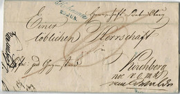 1845, " Hohenau " Rs.  "Kirchberg " , -Nieder-Österreich - A5720 - ...-1850 Préphilatélie