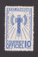 Fra754 Francia Servizio "Francisque" Courrier Officiel, Service | N.13 - 10 Fr. | 1943 - Nuovi