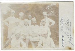 CPA CARTE PHOTO ANIMEE RHEINFELDEN, CUISINIERS BRIGADE DE CUISINE DU GRAND HOTEL DES SALINES, BADE WURTEMBERG, ALLEMAGNE - Rheinfelden