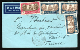 NOUVELLE CALEDONIE - Lettre De NOUMEA Pour Paris 1946 - Storia Postale