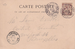 MONACO 1899 CARTE DE MONTE CARLO - Lettres & Documents