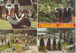 CPM  France Folklore Landais Visage Des Landes   Groupe Folklorique  Lous Pastous Seignossais - Personnages