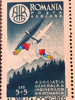 Stamps Errors Romania 1947 # Mi 1082 With Colored Spot On The Wing  BF X4  Mnh - Abarten Und Kuriositäten