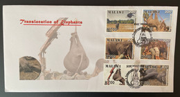 Malawi 2017 / 2018 FDC Mi. 998 - 1003 Translocation Of Elephants Elefanten Faune Fauna - Elephants