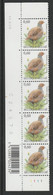 3381 Bande De 5 Avec Planches No 1 Et Data 12.iii.05 ** - 1985-.. Oiseaux (Buzin)