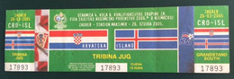 Football CROATIA  Vs ICELAND Ticket   26.03.2005. FIFA WORLD CUP 2006. Qual - Match Tickets