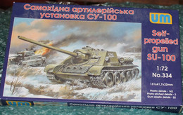 Maquette UM 1/72 Self-propelled Gun SU-100 - Leger