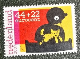 Nederland - NVPH - 2527e- 2007 - Gebruikt - Cancelled - Kinderzegels - Kind Met Kat - Poes - Usati