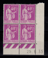 Coin Daté YV 281 N** Type Paix Du 25.6.35 - 1930-1939