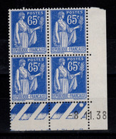 Coin Daté YV 365 N** Type Paix Du 8.11.38 , 1 Point - 1930-1939