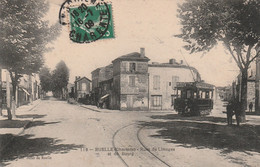 RUELLE (Charente) Rues De Limoges Et Du Bourg Tramway Timbre Semeuse 5c - Otros Municipios