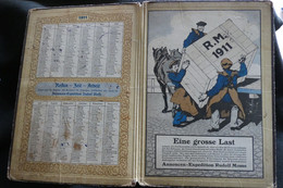 Calendrier 1911 Supplément Au Catalogue De Journaux Rudolf Mosse Z2 - Groot Formaat: 1901-20