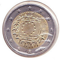2 Euros Commémoratif 2015 : Grèce (drapeaux) - Griekenland