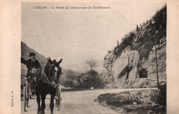 Clelles (Isère) La Pierre Qui Danse, Route De Chichilianne, Calèche - Edition L.G. Carte Non Circulée - Châtonnay