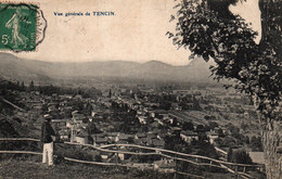 Vue Générale De Tencin (Isère) Petite Animation - Carte De 1910 - Châtonnay