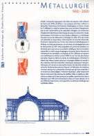 " METALLURGIE / TOUR EIFFEL / ARIANE ESPACE " Sur Document Philatélique Officiel De 2000. N°YT 3366. DPO - Monumenti