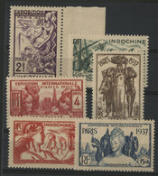 INDOCHINE N° 193 à 198 Neufs **(MNH) - Unused Stamps