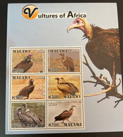 Malawi 2018 Mi. A-F 1009 Vultures Vautours Geier Oiseaux Vögel Faune Fauna MNH** - Malawi (1964-...)