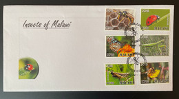 Malawi 2018 FDC Mi. 1010 - 1015 Insects Insekten Insects Bee Abeille Biene Schmetterling Butterfly Papillon - Api