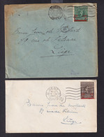 DDAA 338 - JEUX OLYMPIQUES ANVERS 1920 - Les 3 Valeurs Surchargéees 20 C Sur 3 Lettres De 1921 En Courrier Intérieur - Ete 1920: Anvers