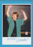 ANNIE GIRARDOT Original Autograph Persönlich Gesammelt Auf Glanz-Foto 13x18 Cm AUTOGRAMM - Handtekening